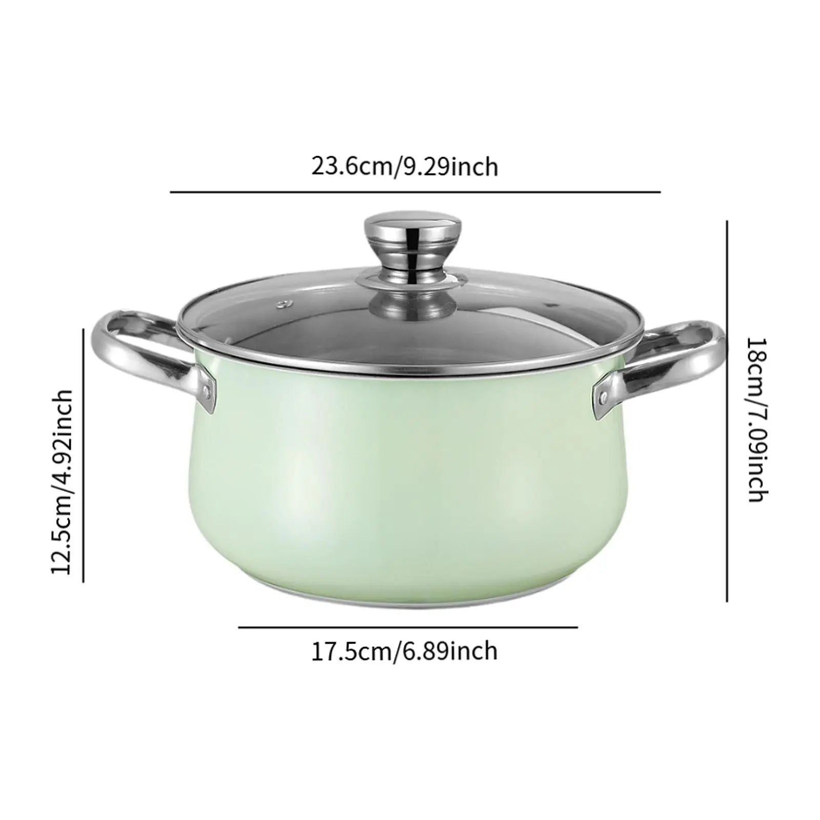 Stainless Steel Soup Pot Universal Compatible Cookware Saucepan Large Capacity Stock Pot for Kitchen Outdoor camping Cookware