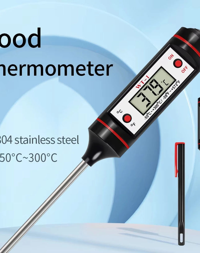 Kitchen Meat Thermometer Probe Type Digital Thermometer For Food Milk Cooking Food BBQ 300℃ Electronic Temperature Gauge Tool