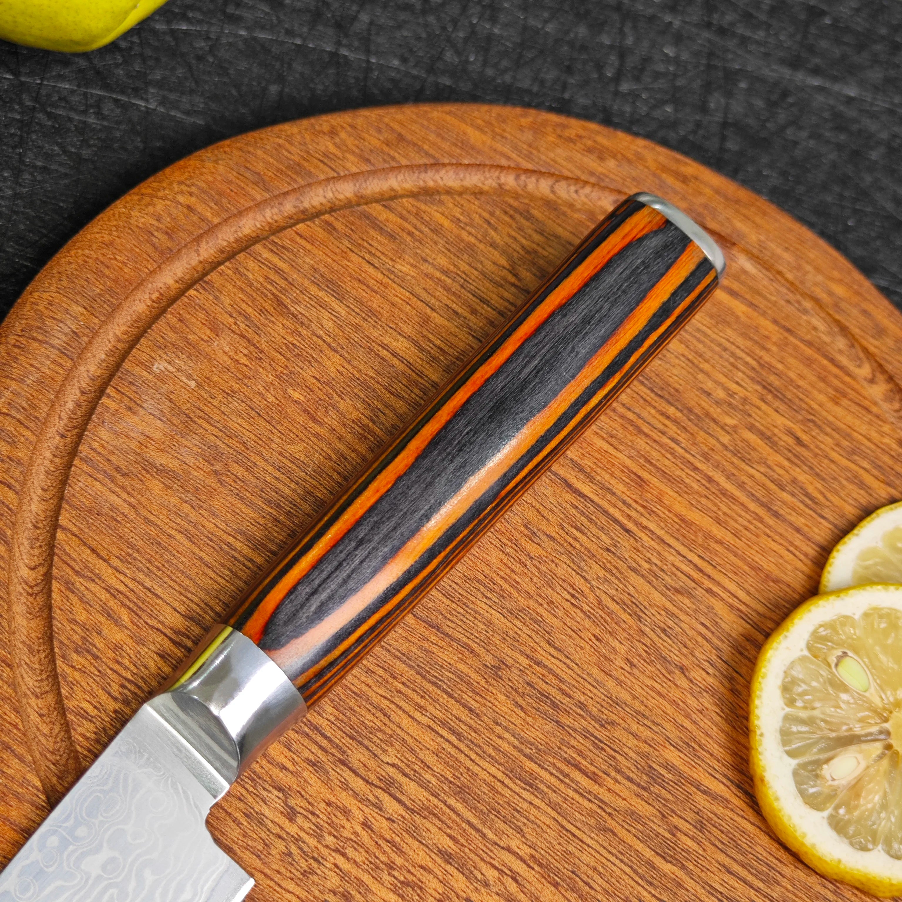 Damascus Steel Kitchen Cleaver Chef Knife Boning Slicing Knife Butcher Knife Meat Fish Sushi knife Professional Cooking Cutter