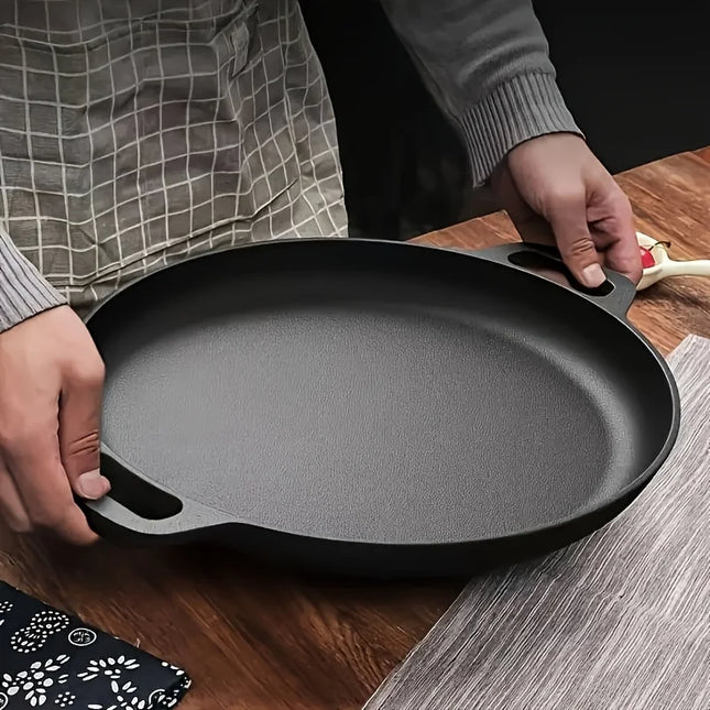 2026 NEW Multi-Purpose Cast Iron Frying Pan Non-Stick Skillet for Stove Outdoor Cooking Lightweight Round Griddle Home Kitchen