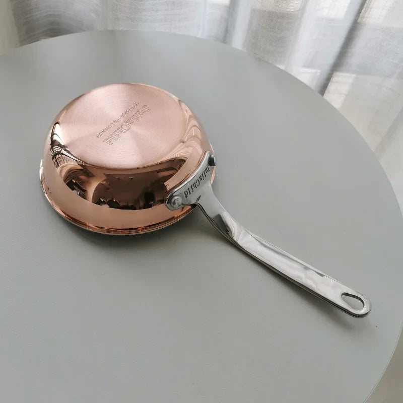 304 Stainless Steel Mini Frying Pan Small Special Induction Cooker Non-stick Oil Splashing Hot Oil 12CM Small Frying Pan