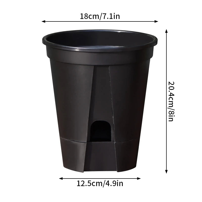 Transparent Plants Flowerpot Plastic Planters Nursery Pots Garden Seedling Planter Pots Root Control Planters Pot with Drainage