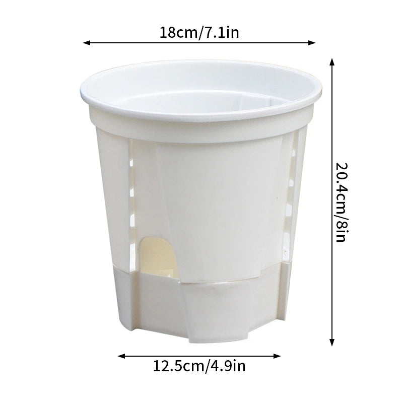 Transparent Plants Flowerpot Plastic Planters Nursery Pots Garden Seedling Planter Pots Root Control Planters Pot with Drainage