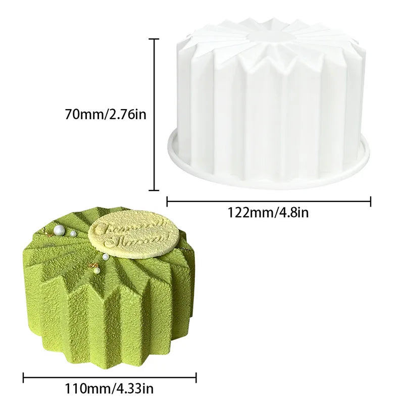 Bento Origami Silicone Cake Mold Diy Pudding Chocolate Mousse Mould Cake Decorating Baking Supplies Candle Plaster Making Molds