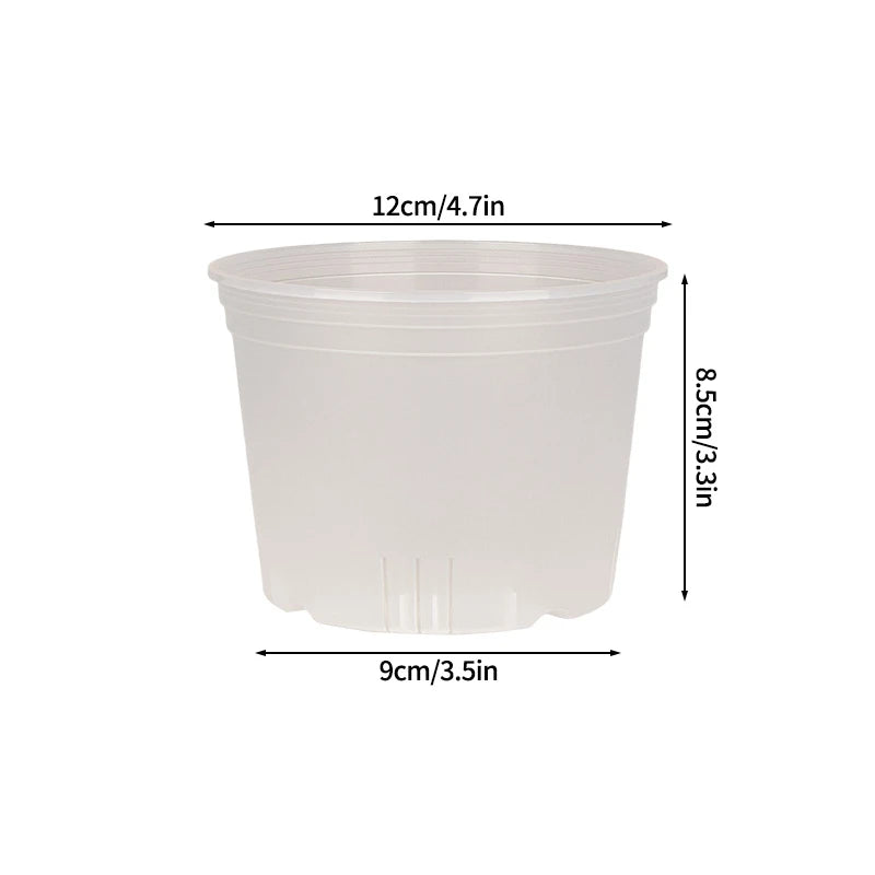 Transparent Plants Flowerpot Plastic Planters Nursery Pots Garden Seedling Planter Pots Root Control Planters Pot with Drainage