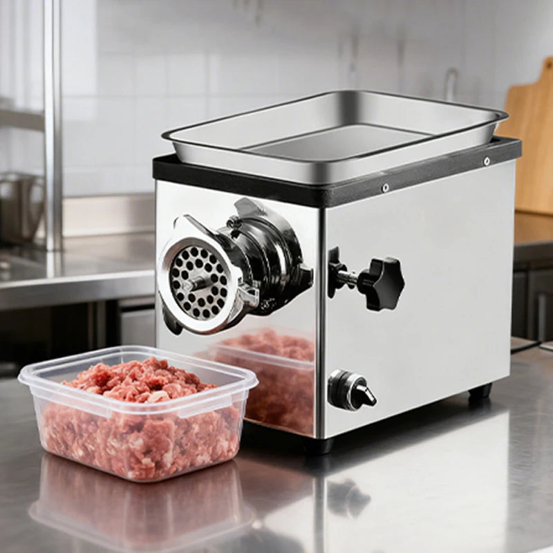 Commercial Meat Grinder Electric Stainless Steel Sausage Stuffer SUS Multifunction Automatic Slicer Food Processor For Kitchen