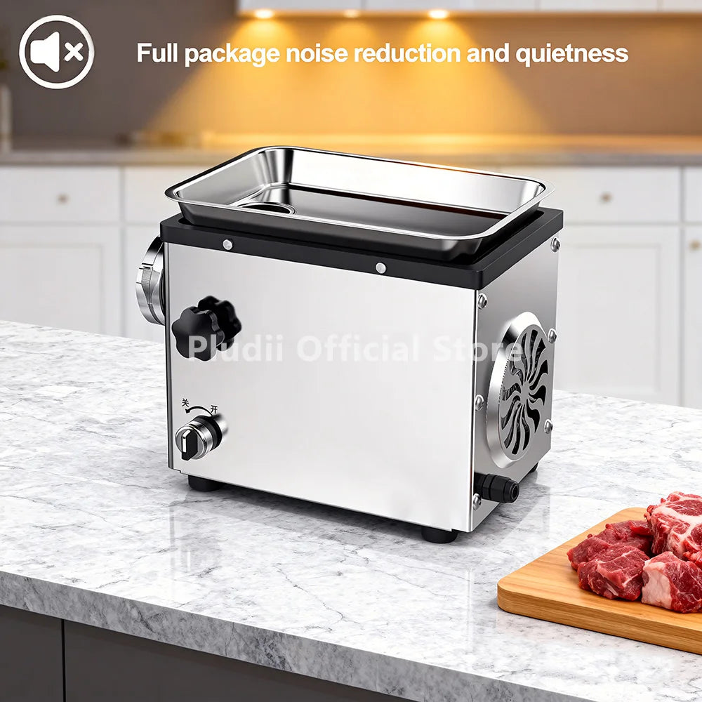 Commercial Meat Grinder Electric Stainless Steel Sausage Stuffer SUS Multifunction Automatic Slicer Food Processor For Kitchen
