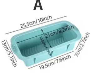 Silicone Cake Baking Mould Set High-temperature Resistant Oven Baking Plate Cake Bread Toast Pan Kitchen Muffin Baking Mold