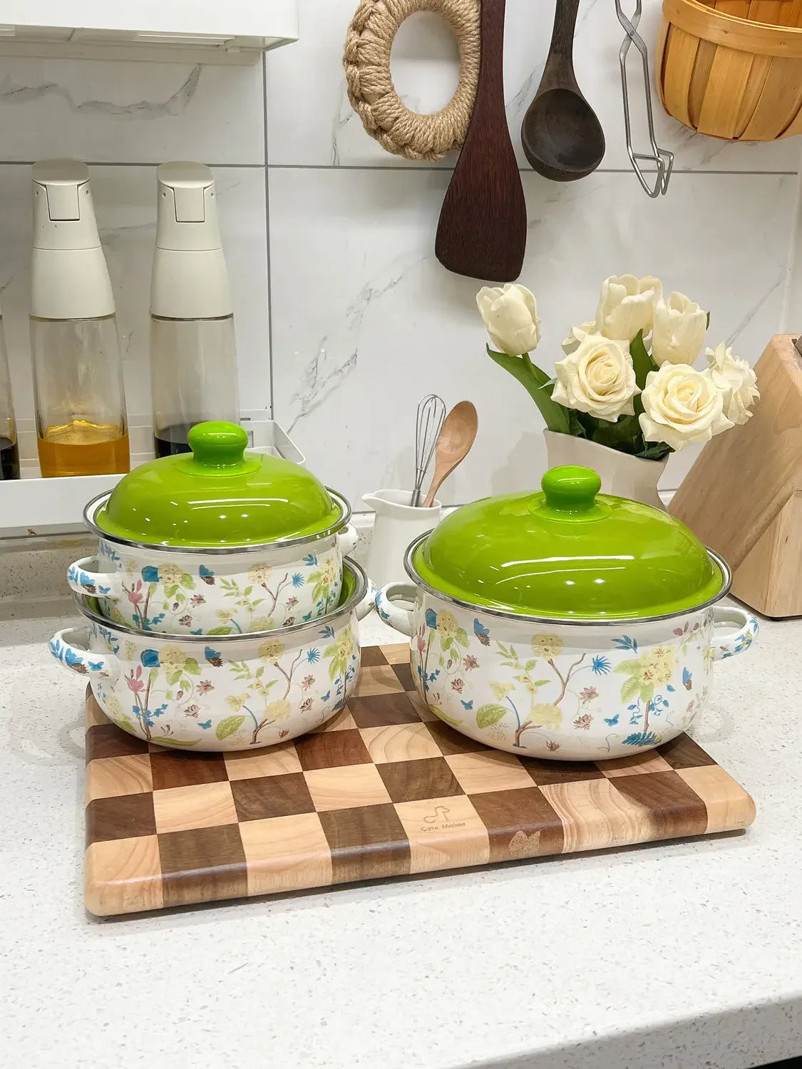 Enamel Enamel Milk Pot Thickened Saucepan Cooking Noodles Hot Milk Stew Household Kitchen Cookware