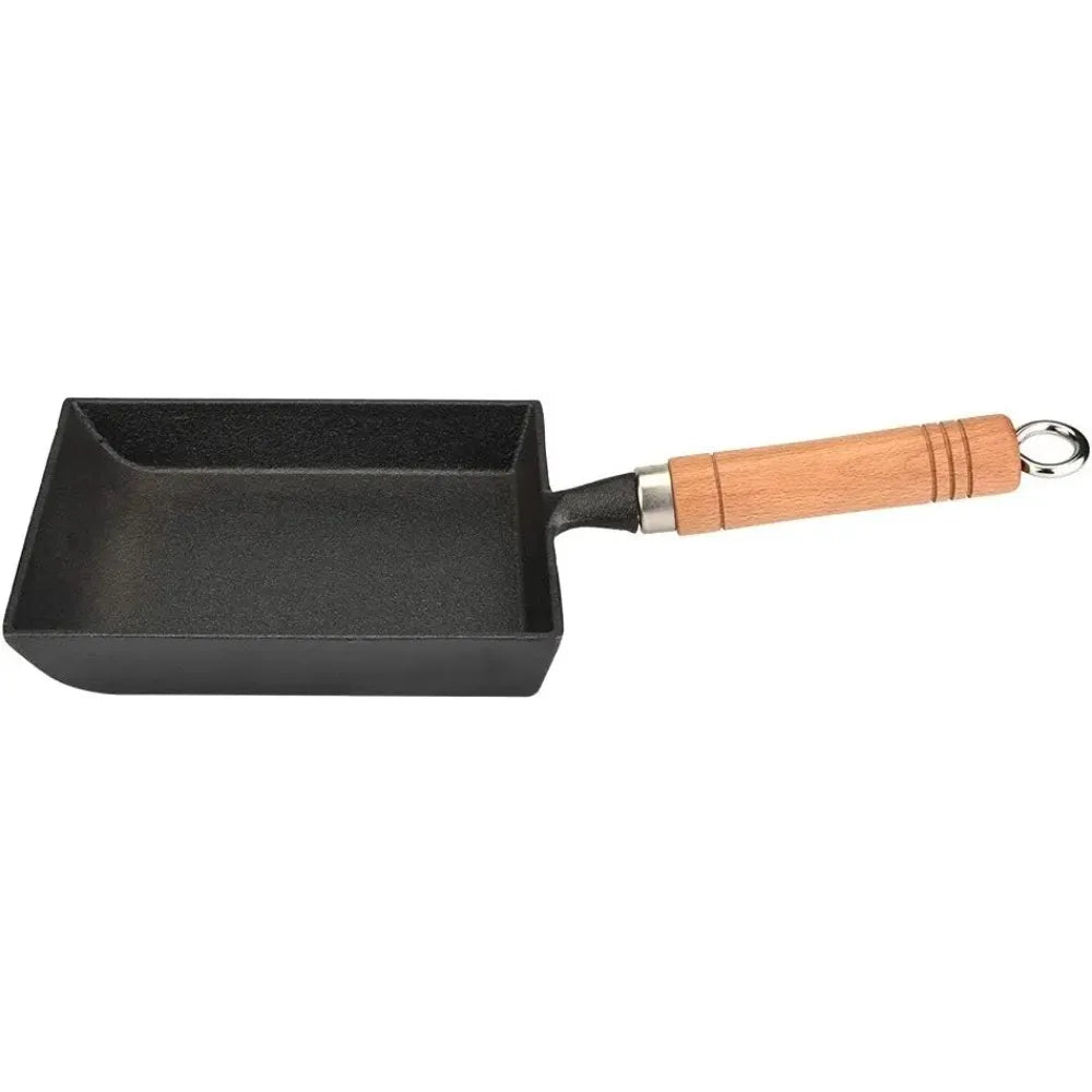 Cast Iron Tamagoyaki Pan Square Frying Pan Durable Reusable Egg Omelet Pan for Frying Eggs Pancakes Household Cooking Tools