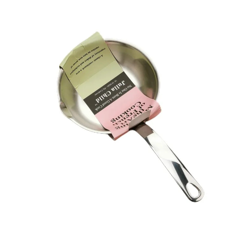 304 Stainless Steel Mini Frying Pan Small Special Induction Cooker Non-stick Oil Splashing Hot Oil 12CM Small Frying Pan