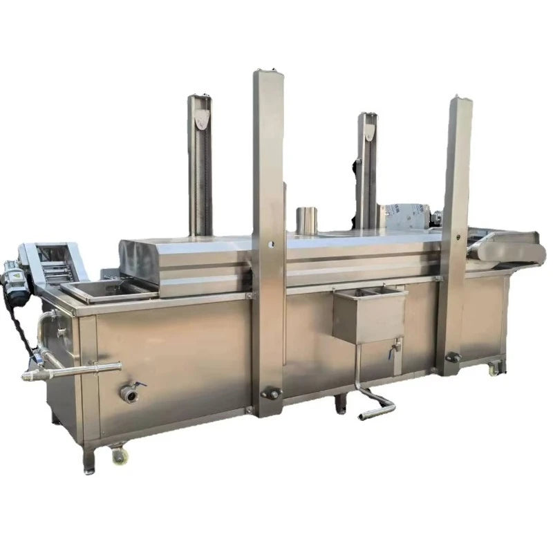 Customized Commercial Automatic High Quality Continuous Conveyor Fried Rice Potato Chips Chicken Automatic Fryer