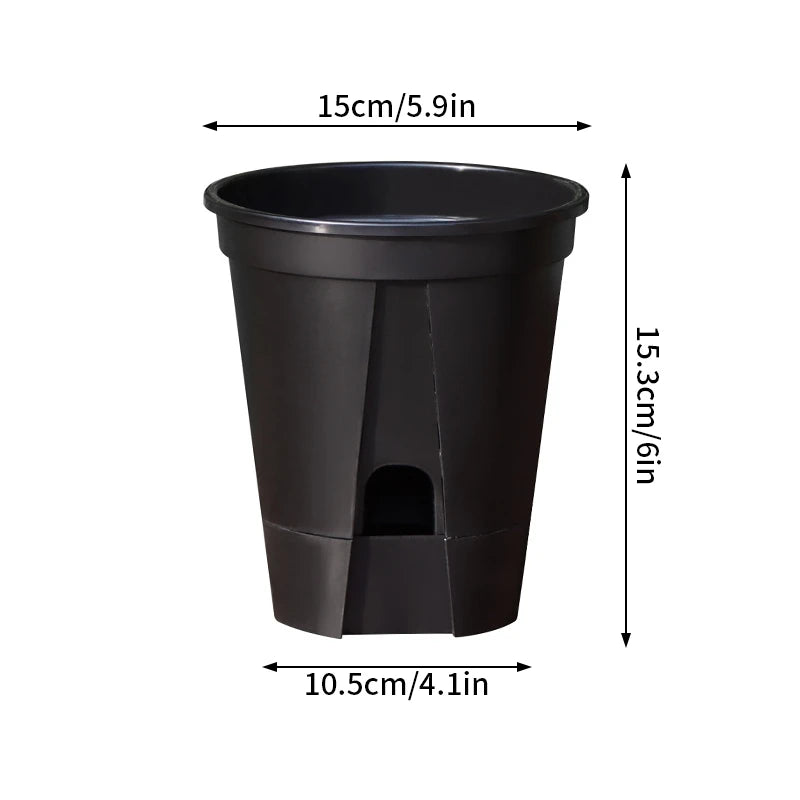 Transparent Plants Flowerpot Plastic Planters Nursery Pots Garden Seedling Planter Pots Root Control Planters Pot with Drainage