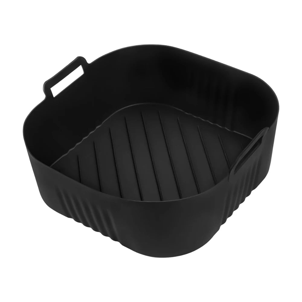 Square Air Fryer Mold for Philips Series 2000 6.2L NA230/00 Reusable Silicone Dish Basket for COSORI 5.5L/6L Airfryer Accessory
