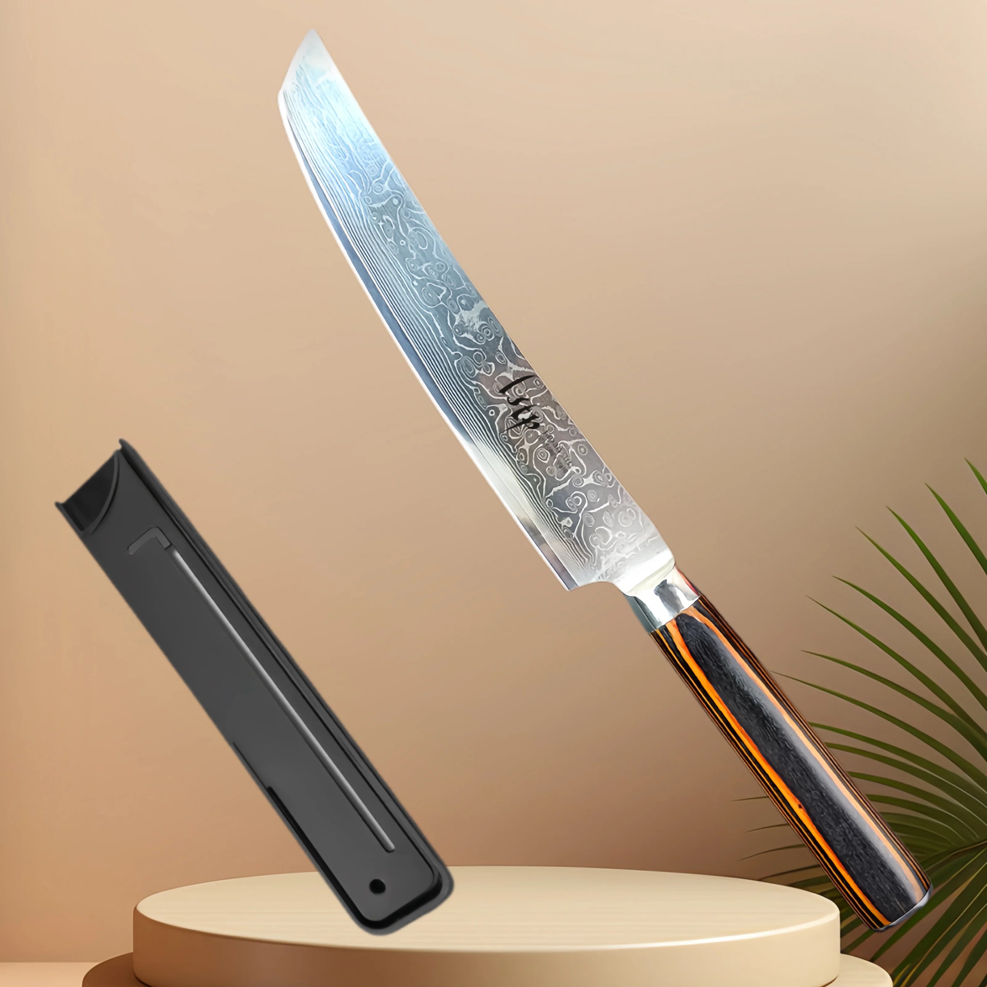 Damascus Steel Kitchen Cleaver Chef Knife Boning Slicing Knife Butcher Knife Meat Fish Sushi knife Professional Cooking Cutter
