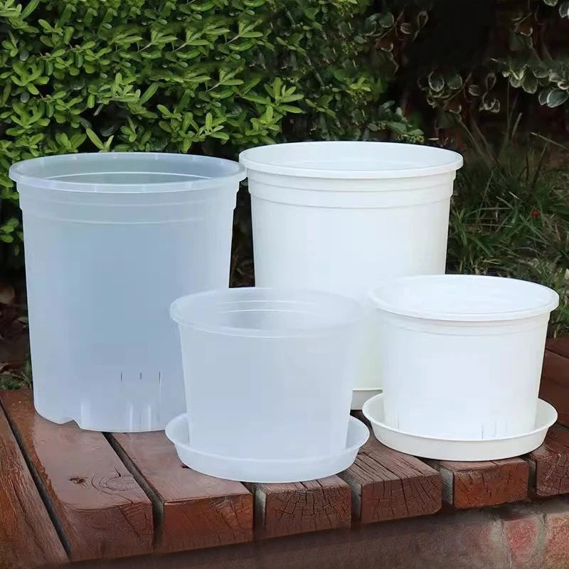 Transparent Plants Flowerpot Plastic Planters Nursery Pots Garden Seedling Planter Pots Root Control Planters Pot with Drainage