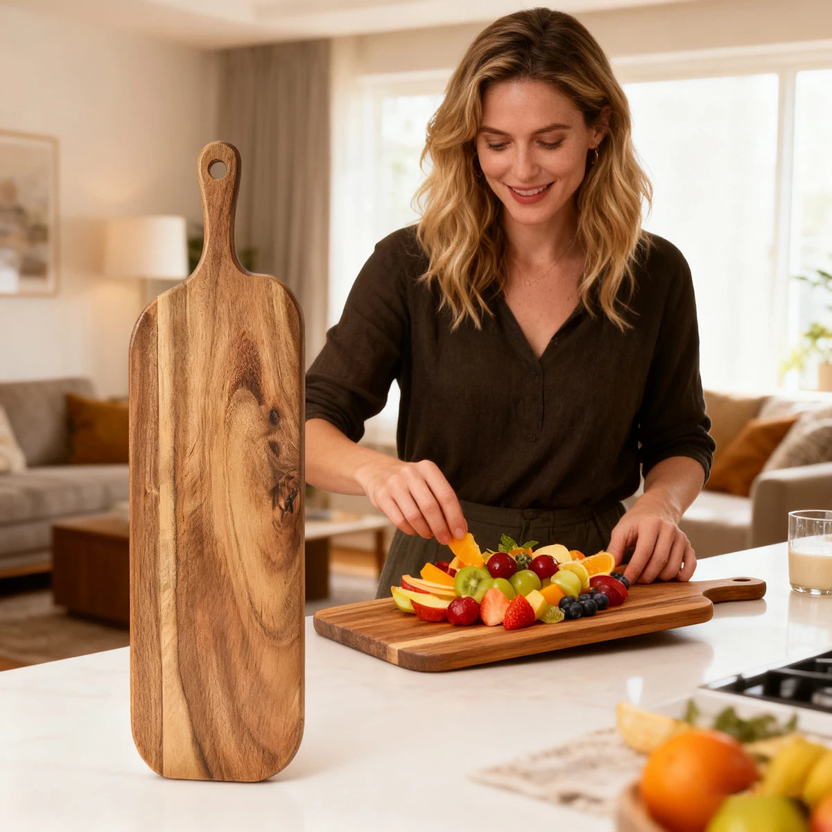 Wood Kitchen Cutting Board Boards Large Sales Deli Accessory Chopping Meat Wooden Cheese Accessories Products Kichen Assesories