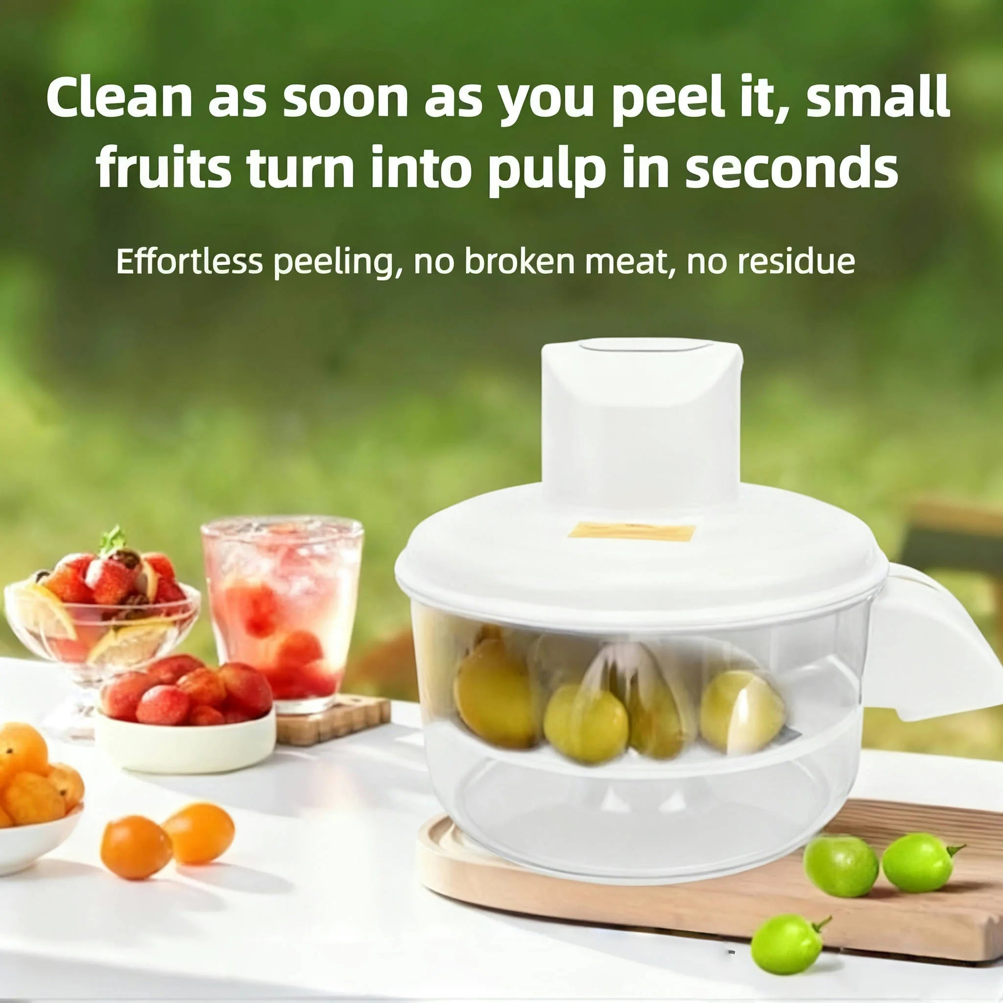 Automatic Electric Garlic Grape Peeler Machine,One-Button Automatic Fruit Garlic Peeler Machine，Food-grade Material Suitable Fo