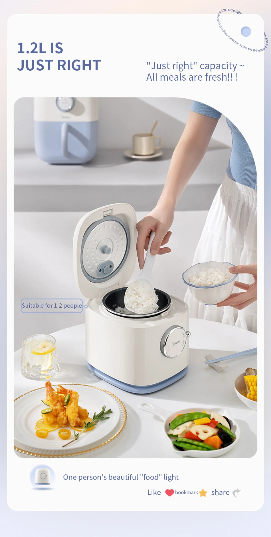 Rice cooker Household one mini small capacity rice cooker small dormitory cooking 1-2 people cooking rice pot classical style