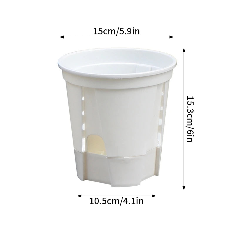 Transparent Plants Flowerpot Plastic Planters Nursery Pots Garden Seedling Planter Pots Root Control Planters Pot with Drainage