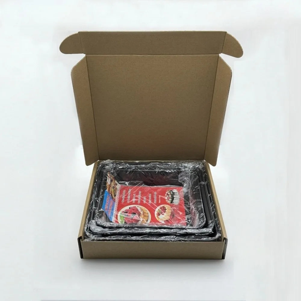 Carbon Steel Nonstick Roasting Pan Rectangular Baking Tray Loaf Toast Bread Cake Bakeware DIY Pastry Pan Dish Kitchen Utensils