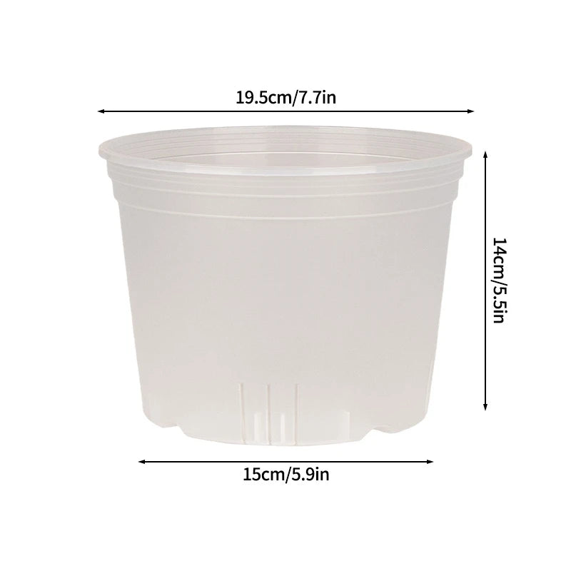 Transparent Plants Flowerpot Plastic Planters Nursery Pots Garden Seedling Planter Pots Root Control Planters Pot with Drainage