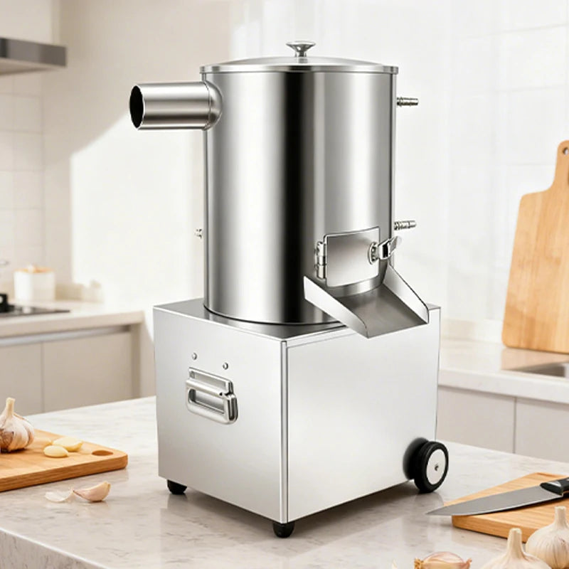 Large Capacity Automatic Garlic Peeler Stainless Steel Commercial Peeling Machine Restaurant Kitchen Food Prep Equipment 110V