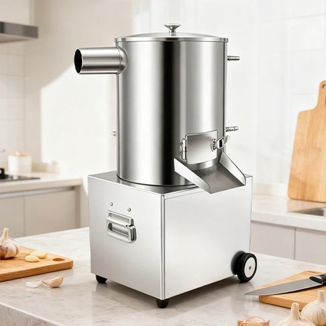 Large Capacity Automatic Garlic Peeler Stainless Steel Commercial Peeling Machine Restaurant Kitchen Food Prep Equipment 110V