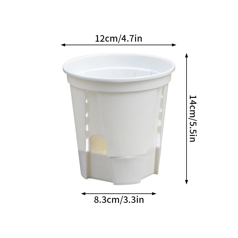 Transparent Plants Flowerpot Plastic Planters Nursery Pots Garden Seedling Planter Pots Root Control Planters Pot with Drainage