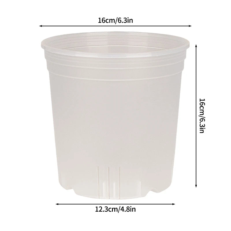 Transparent Plants Flowerpot Plastic Planters Nursery Pots Garden Seedling Planter Pots Root Control Planters Pot with Drainage