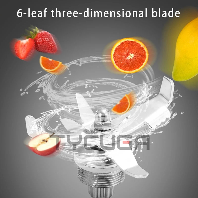 Commercial Blender With Sound Enclosure Large Capacity Ice Crushing Blending Machine Fruit Food Processor Smoothies Juicer